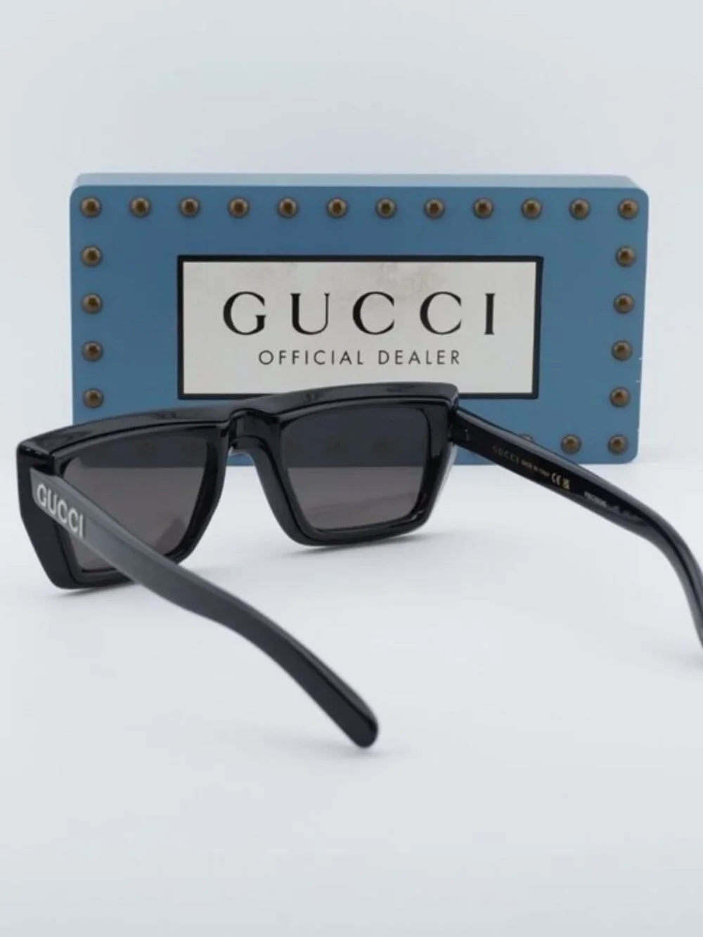 Gucci GG1723S 001 Square Sunglasses - Black / Grey